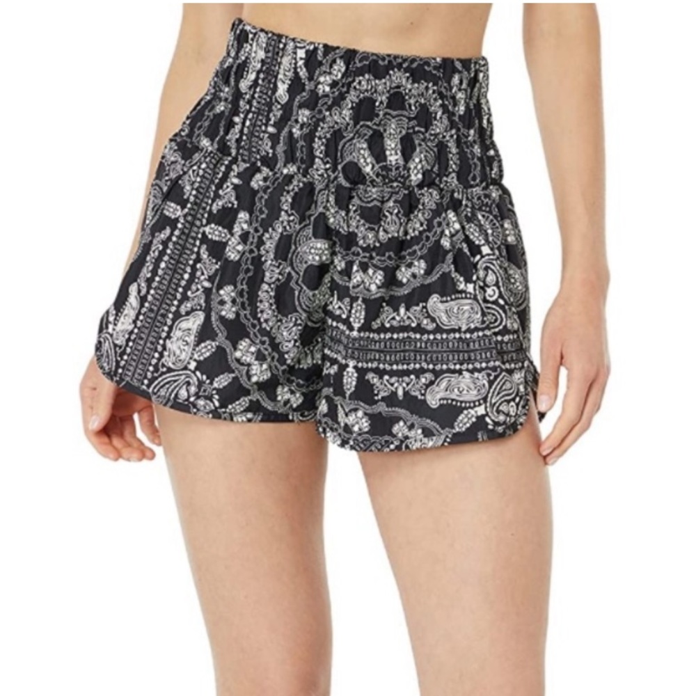 Black & white bandana print ‘The Way Home’ short fp movement WORN ONCE